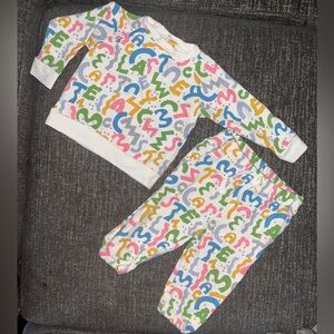 Stella McCartney Kids Squiggle Logo Letter Sweatsuit